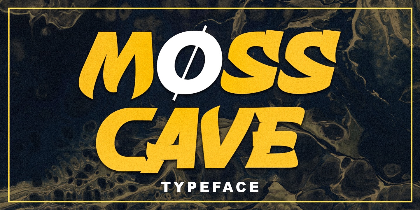 Пример шрифта Mosscave #1